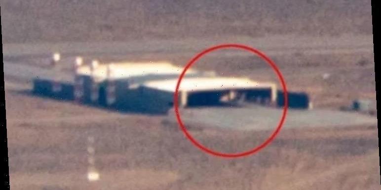 Area 51 images show strange structure inside an open hangar