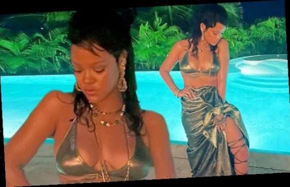 Rihanna dons shimmering bikini while celebrating New Year's Eve