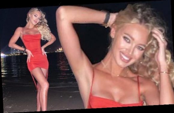 Jack Whitehall's girlfriend Roxy Horner wows in a TINY red dress