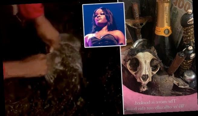 Azealia Banks creates altar with dead cat skull after digging up pet