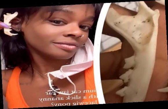 Azealia Banks turning her dead cat Lucifer's jaw bones into EARRINGS