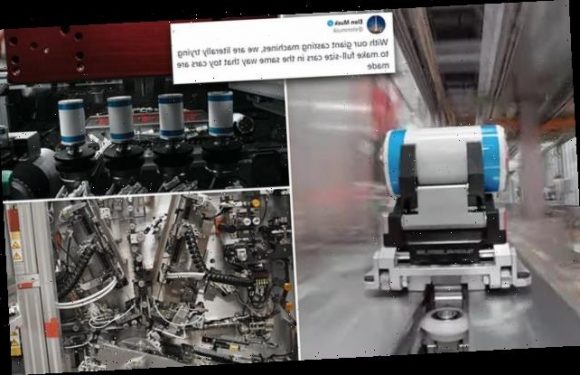 Elon Musk shows off Tesla Roadrunner assembly line and tabless battery