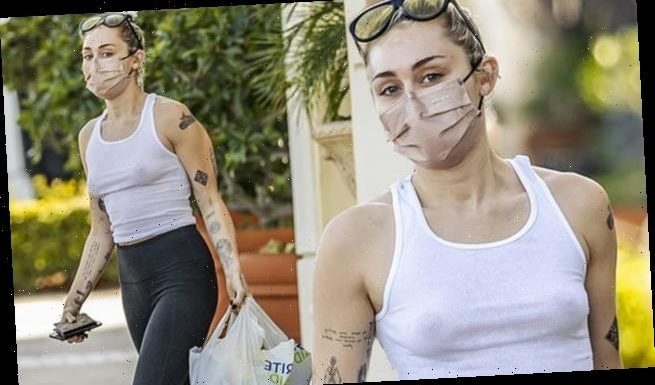 Miley Cyrus leaves little to imagination on braless drug store run