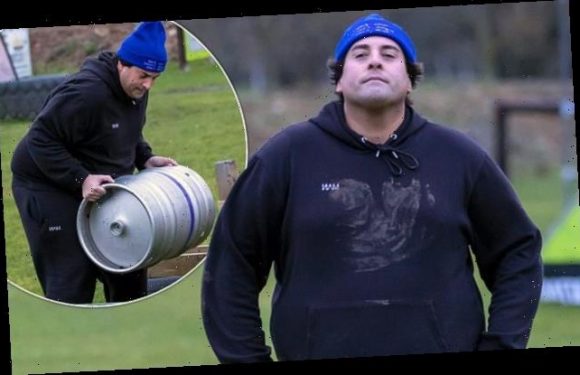 James Argent is put through his paces on a gruelling assault course