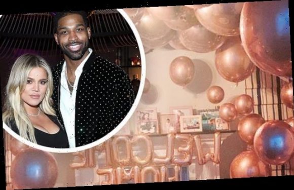 Khloe Kardashian comes home to surprise from partner Tristan Thompson
