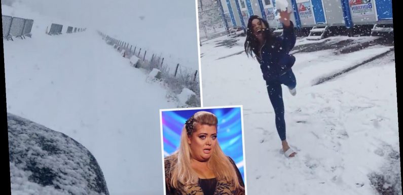 Dancing On Ice studio hit by snow blizzard amid fears Gemma Collins will be stranded