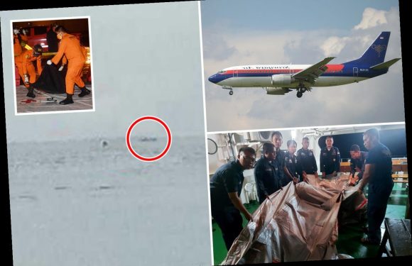 Wreckage and 'suspected body parts' found after Boeing 737 carrying 62 crashes in sea when it 'fell 10,000ft'