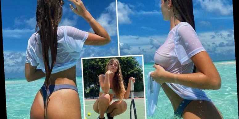 Love Island's Georgia Steel poses in wet T-shirt in the Maldives – but leaves fans furious with SECOND holiday this year