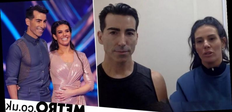 Dancing on Ice: Rebekah Vardy's partner 'can't even hug wife' during series