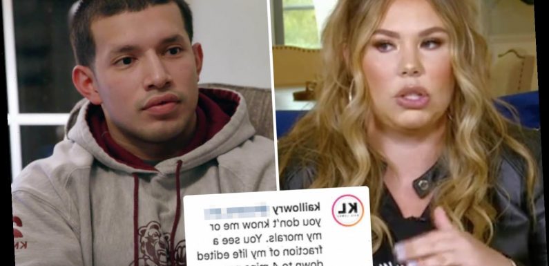 Teen Mom Kailyn Lowry slams troll who claims she has 'no morals' as fans suspect star is back with ex Javi Marroquin