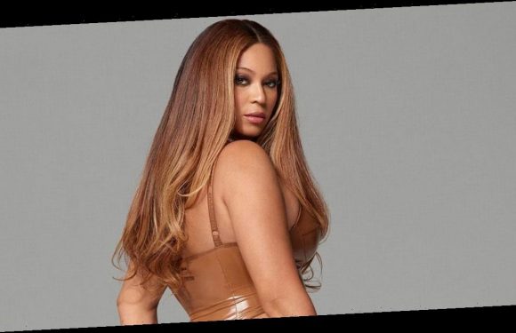 Beyonce puts on a bum-baring display as she rocks thong-clad PVC bodysuit