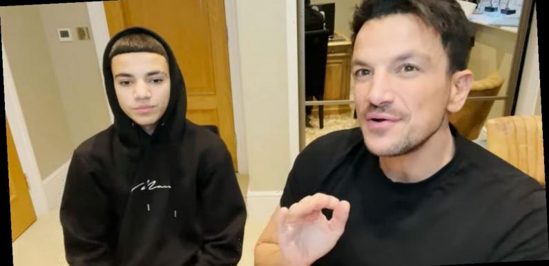 Peter Andre speaking Greek to son Junior as teen starts to learn language