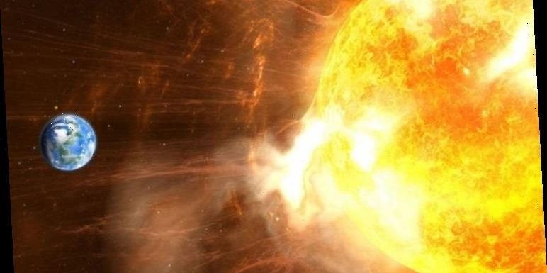 Solar flare releases 600 kilometre per second particles which could affect satellites