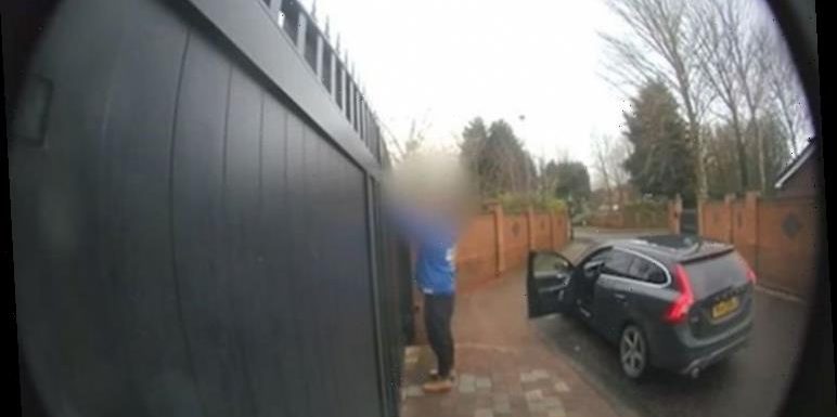 ‘Disgusting’ Hermes courier caught on CCTV urinating outside customer’s home