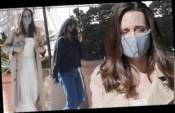 Angelina Jolie looks elegant on a shopping trip with daughter Zahara