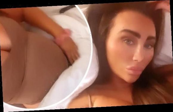 Pregnant Lauren Goodger showcases blossoming baby bump in sweet video