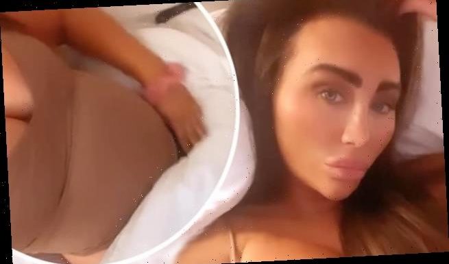 Pregnant Lauren Goodger showcases blossoming baby bump in sweet video
