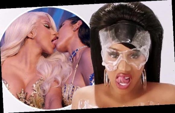Cardi B makes out with dancers in VERY raunchy Up music video