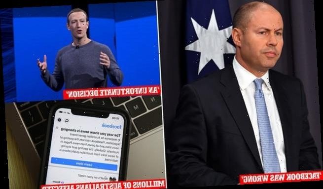 Facebook is SLAMMED by Josh Frydenberg after news was banned in Aus