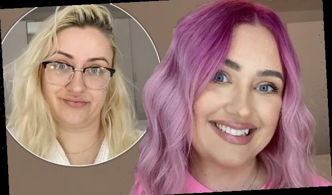 Gogglebox's Ellie Warner rocks purple hair after glam makeover