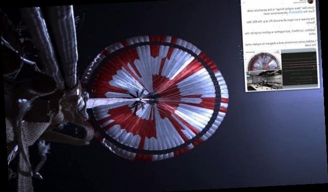 NASA fans spot hidden binary message on Perseverance's parachute