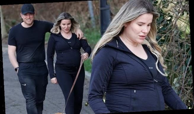 Georgia Kousoulou steps out for first time since announcing pregnancy