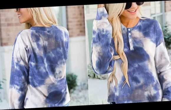 This Tie-Dye Waffle-Knit Top Is About to Take Amazon by Storm