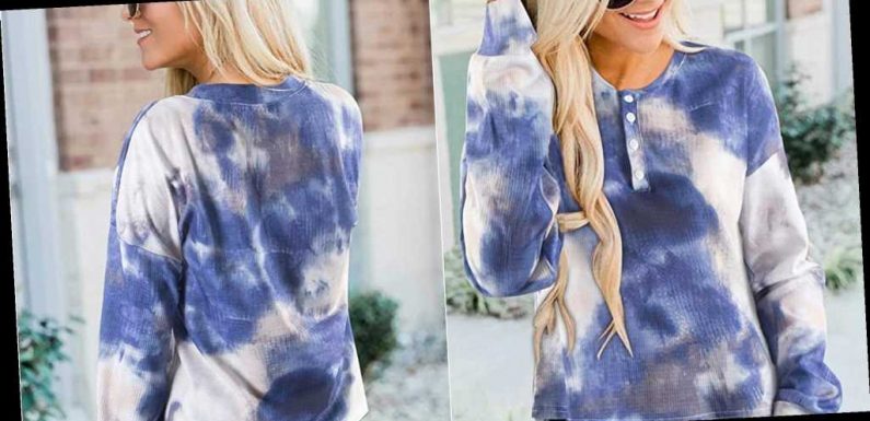 This Tie-Dye Waffle-Knit Top Is About to Take Amazon by Storm