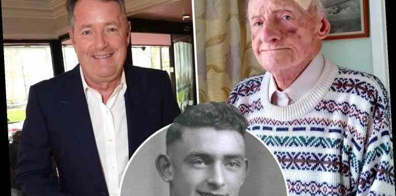 Piers Morgan helps raise £21k for war hero, 100, burgled by thugs and hands over a grand of his own cash