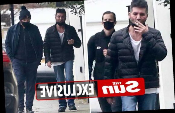 Simon Cowell spotted smoking in London after vowing to quit