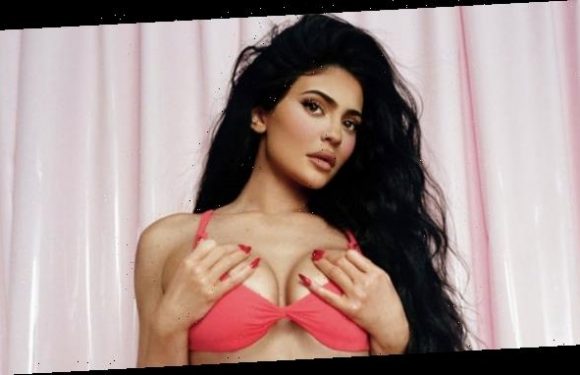 Kylie Jenner Stuns In $2800 Versace Crop Top With Deep Plunging Neckline – Gorgeous New Pics
