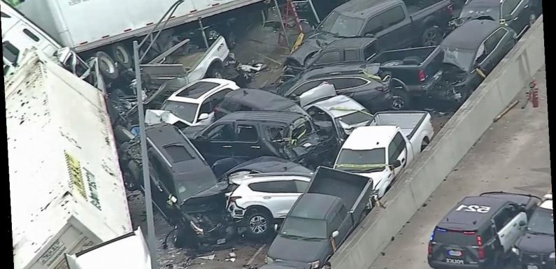 NTSB investigating 133-car pileup that left six people dead in Texas