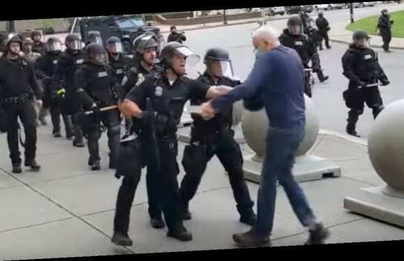 Buffalo police officers seen shoving elderly protester have charges dropped