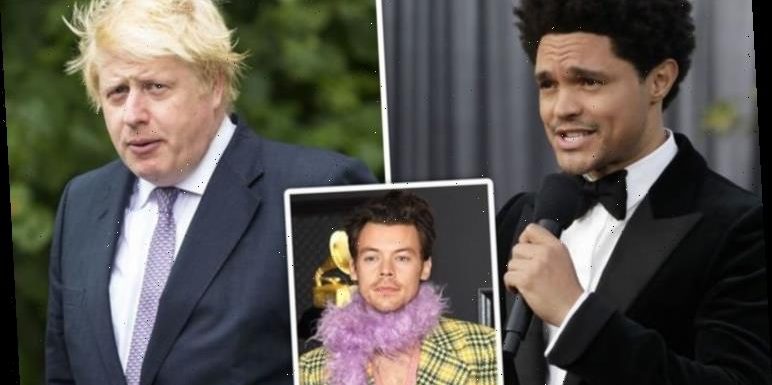 Boris Johnson brutally mocked at Grammy Awards by host Trevor Noah in Harry Styles remark