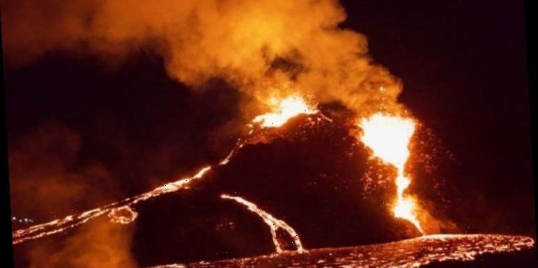Thrill seekers describe spectacular ‘colours of orange’ at Icelandic volcano eruption