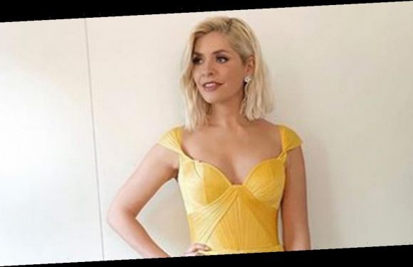 Holly Willoughby wows Dancing On Ice fans in plunging bright yellow gown