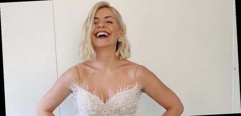 Holly Willoughby wows fans in glittering nude ballgown for Dancing On Ice finale