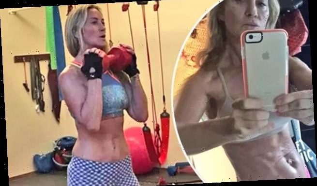 Meg Mathews, 54, poses NAKED as star shows off her toned frame