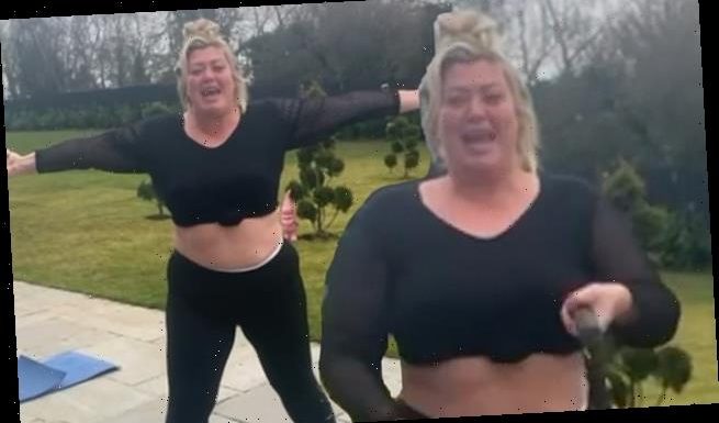Gemma Collins flaunts her three stone weight loss in a crop top