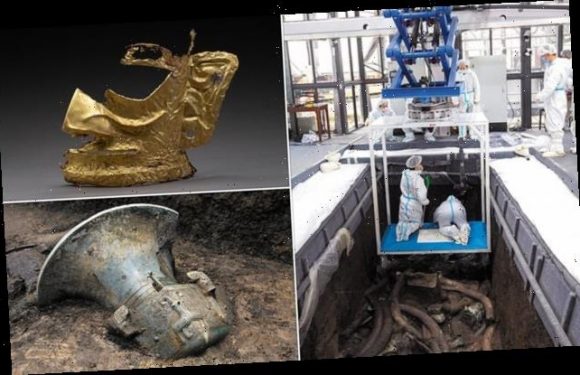 More than 500 relics discovered in 'sacrificial' pits in China