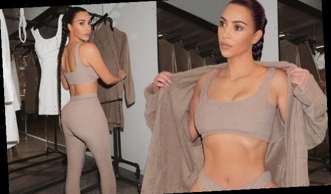 Kim Kardashian shows off phenomenal curves in Skims terry underwear