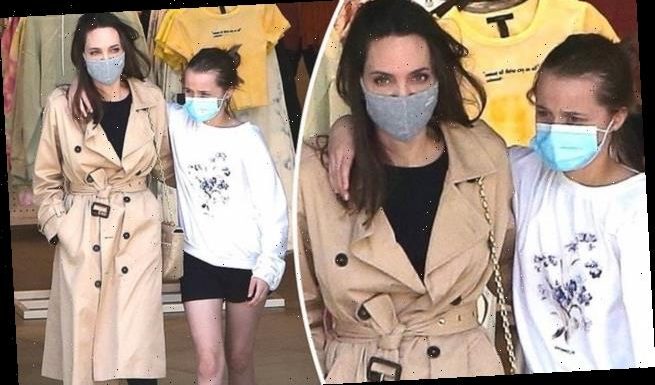 Angelina Jolie and daughter Vivienne go shopping in Hollywood