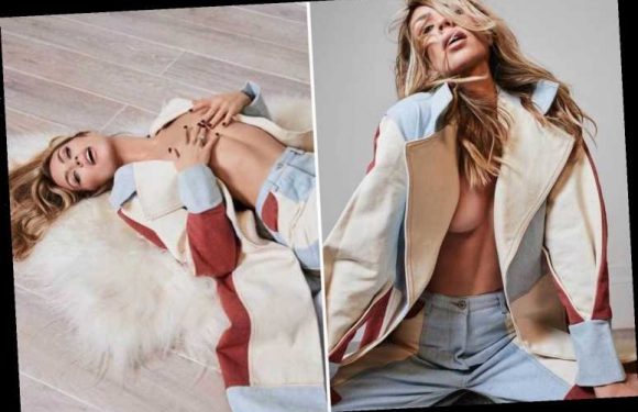 Abbey Clancy goes topless in a racy 70s-inspired shoot