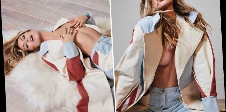 Abbey Clancy goes topless in a racy 70s-inspired shoot