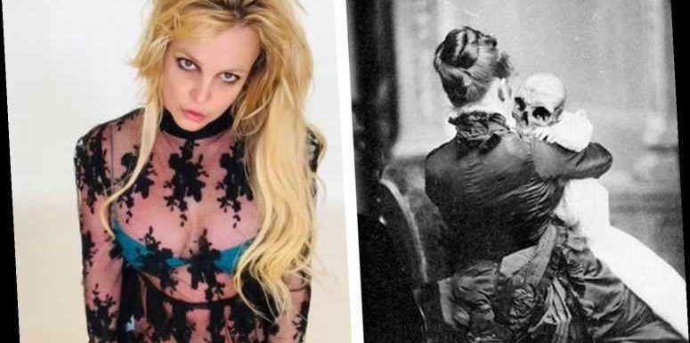 Britney Spears fans worried about pop star as she posts 'creepy' photo of a Victorian woman holding a baby's skeleton