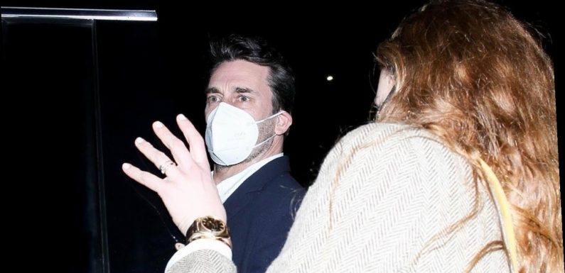 Jon Hamm & Girlfriend Anna Osceola Definitely Picked the Best Restaurant for Grammys Night Dinner!