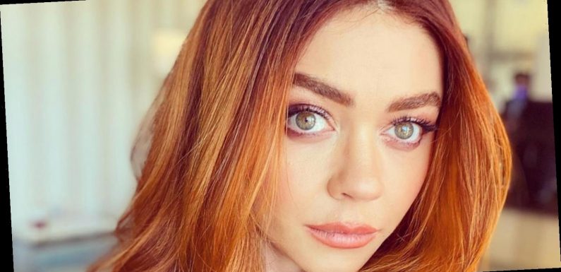 Sarah Hyland Shows Off Her New Red Hair at Golden Globes 2021!