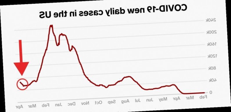 Charts show the US on the brink of a 4th coronavirus surge as variants spread and states relax restrictions