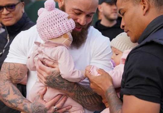 Ashley Cain bursts into tears watching fan videos for daughter Azaylia as girlfriend Safiyya calls him 'amazing daddy'