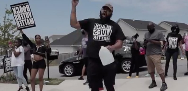 BLM protester outside home of soldier Jonathan Pentland says he’s ‘dying’ of COVID